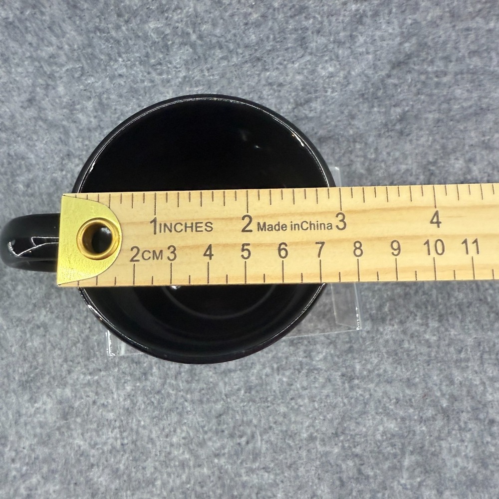 Disney Mickey Mouse Ceramic Coffee Tea Mug Cup Signature‎ Black Background - Picture 6 of 7